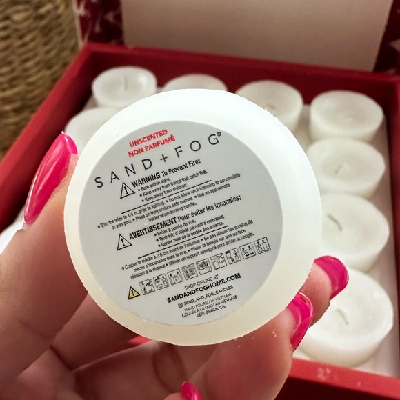 Sand + Fog white 2” votive candles set of 16 - Picture 4 of 8